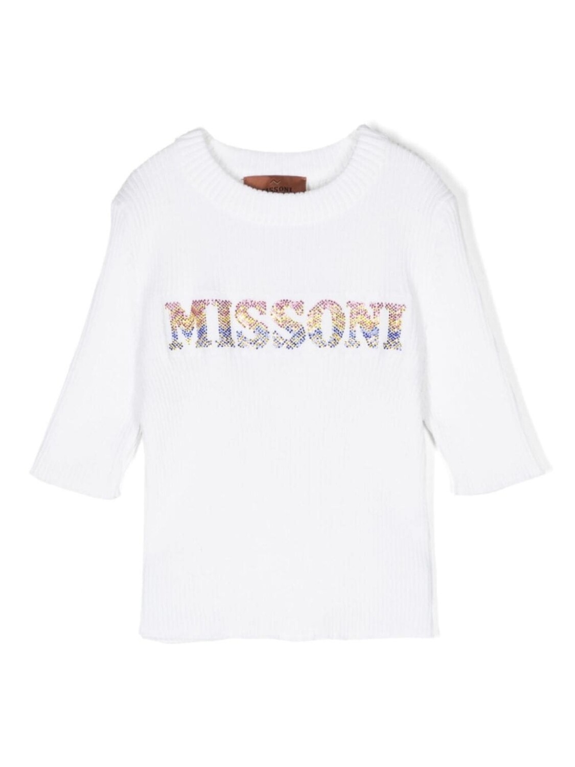 

Missoni Kids джемпер с кристаллами, белый