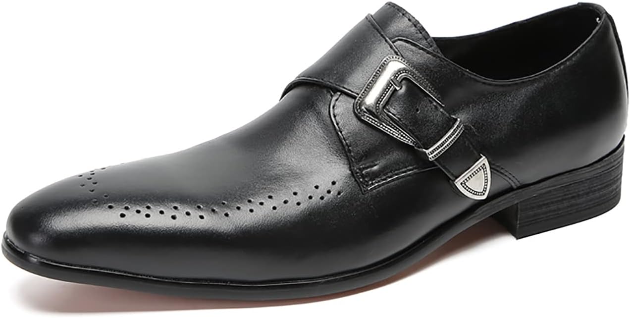 

Мужские сандимонские лоферы Santimon, формальные туфли из натуральной кожи, мокасины, модные, для выпускного, свадьбы, деловой и повседневной носки, дышащие лоферы с пряжкой, смокинговые туфли для бального зала и дискотеки для мужчин, черный