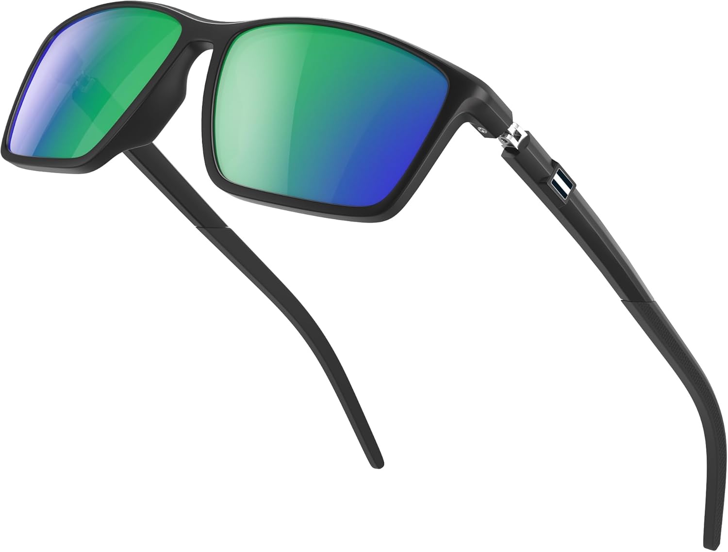 

Поляризованные солнцезащитные очки для мужчин - легкие солнцезащитные очки из материала TR90 с защитой от УФ-излучения UV400 для вождения, рыбалки, гольфа kunqun, A05-green