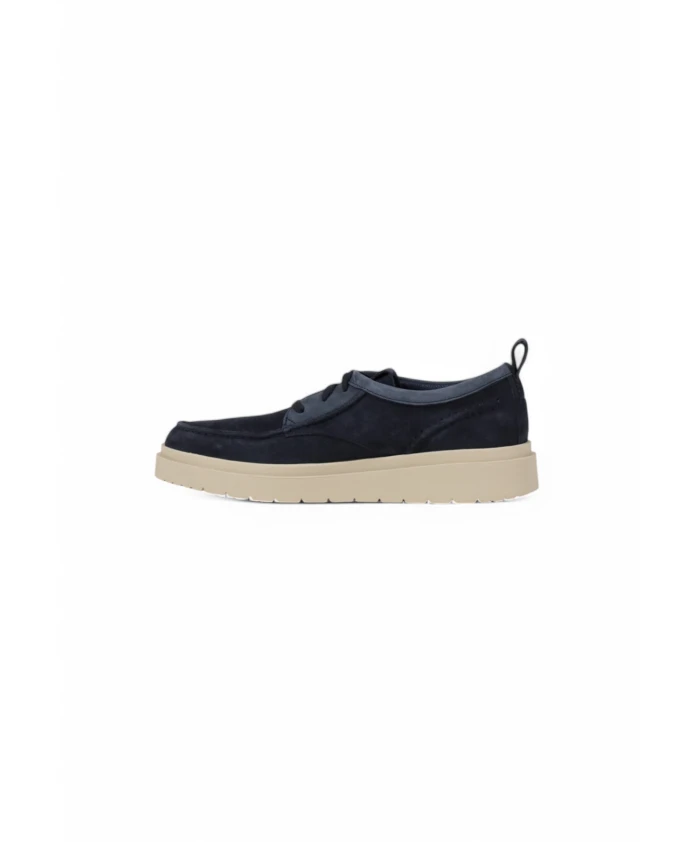 Элегантные замшевые туфли на шнуровке для мужчин Clarks, синий — фото 3