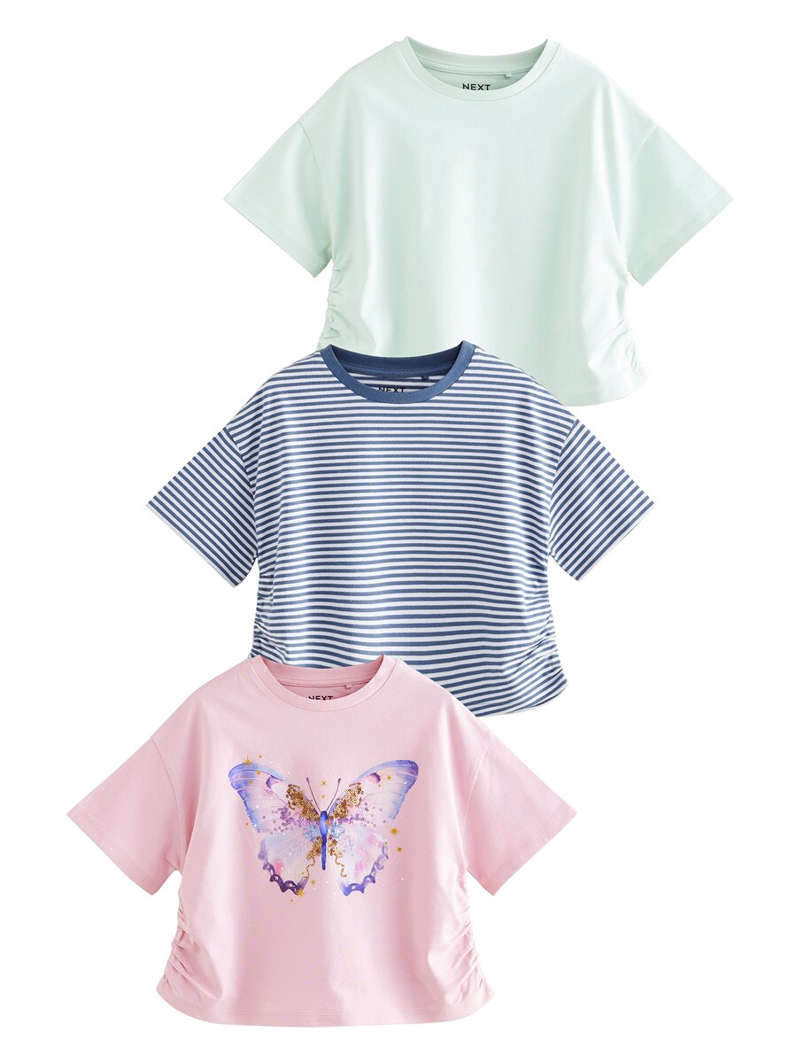 

Рубашка Next, цвет Blue/Light green/Pink