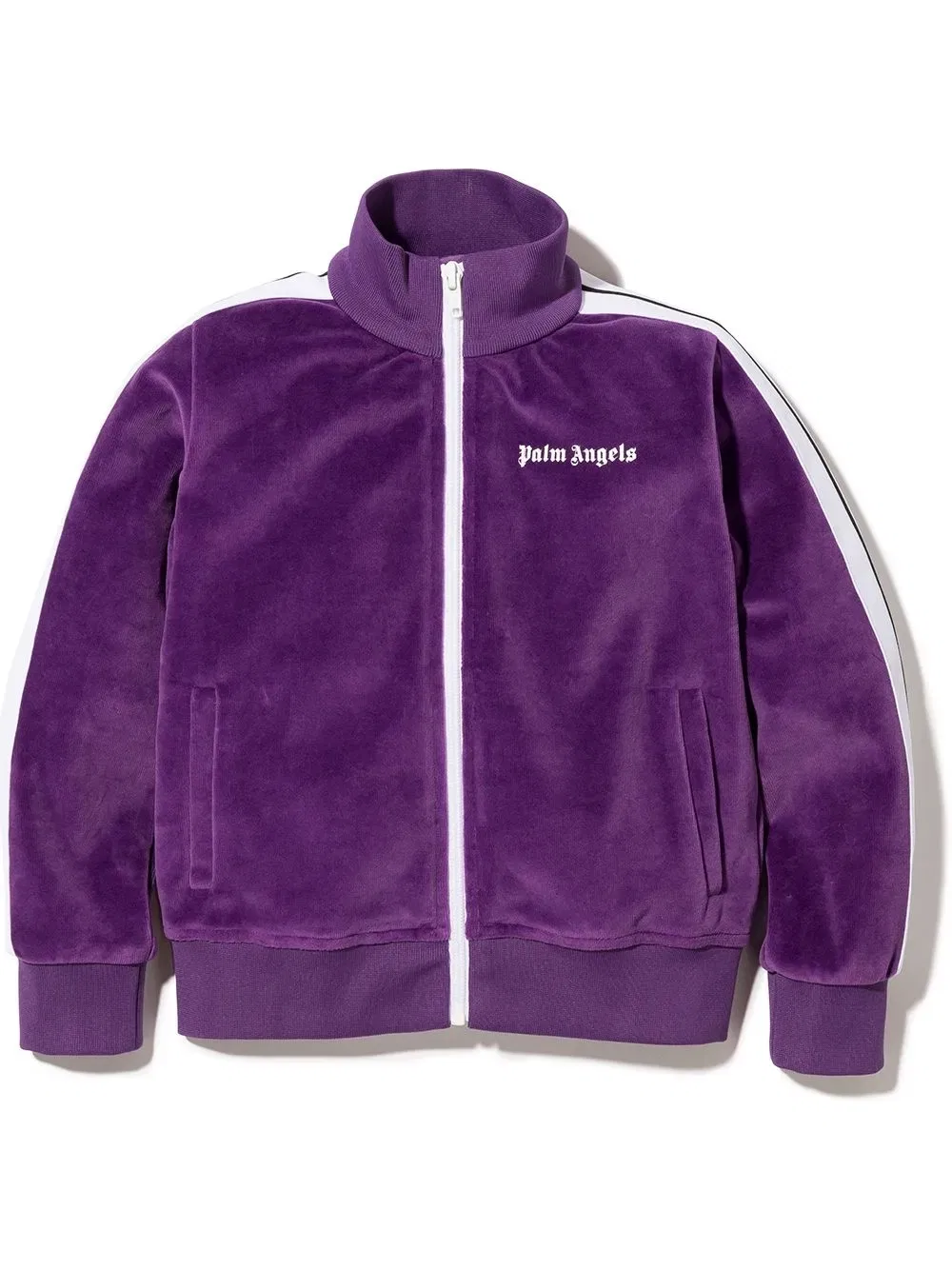 Спортивная куртка с боковой полосой Palm Angels Kids, фиолетовый