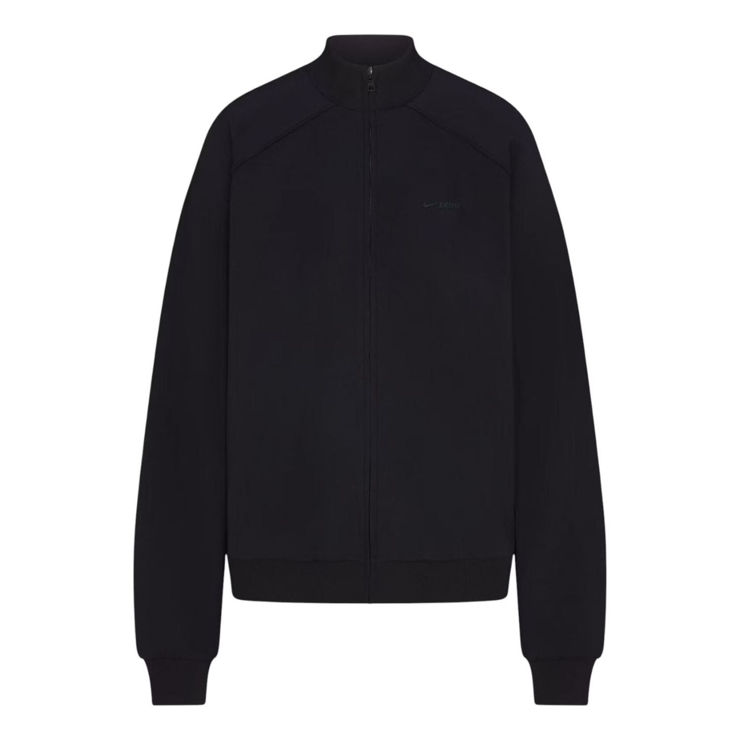 (WMNS) Nike x SKIMS Матовая трикотажная спортивная куртка оверсайз на молнии, цвет «Обсидиан»