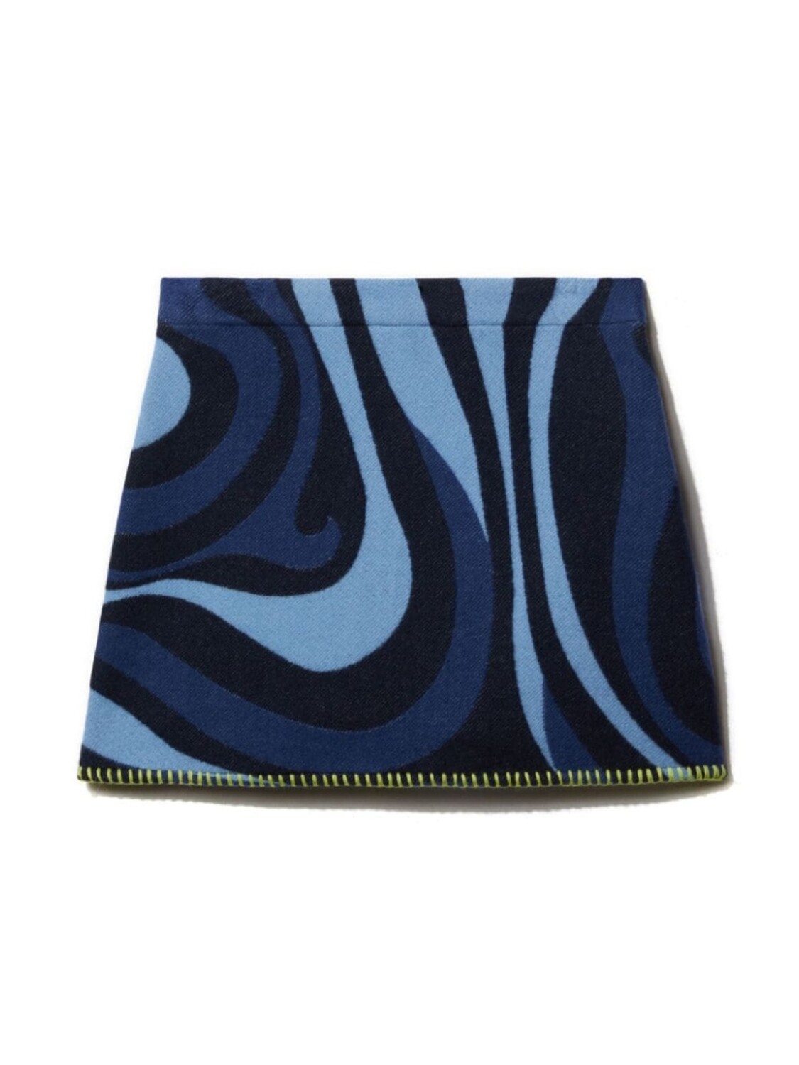 

PUCCI Junior юбка из велюра с жаккардом из мармо, синий