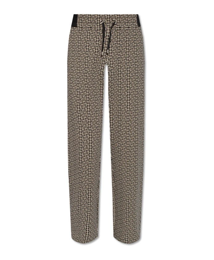 

Хлопковые брюки Balmain, бежевый