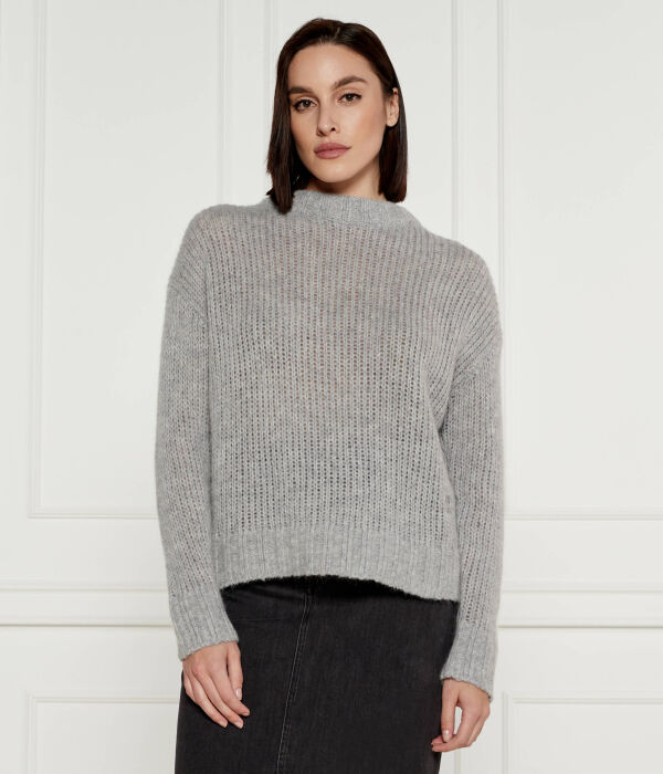 

Шерстяной свитер свободный Oversize fit Hugo, серый