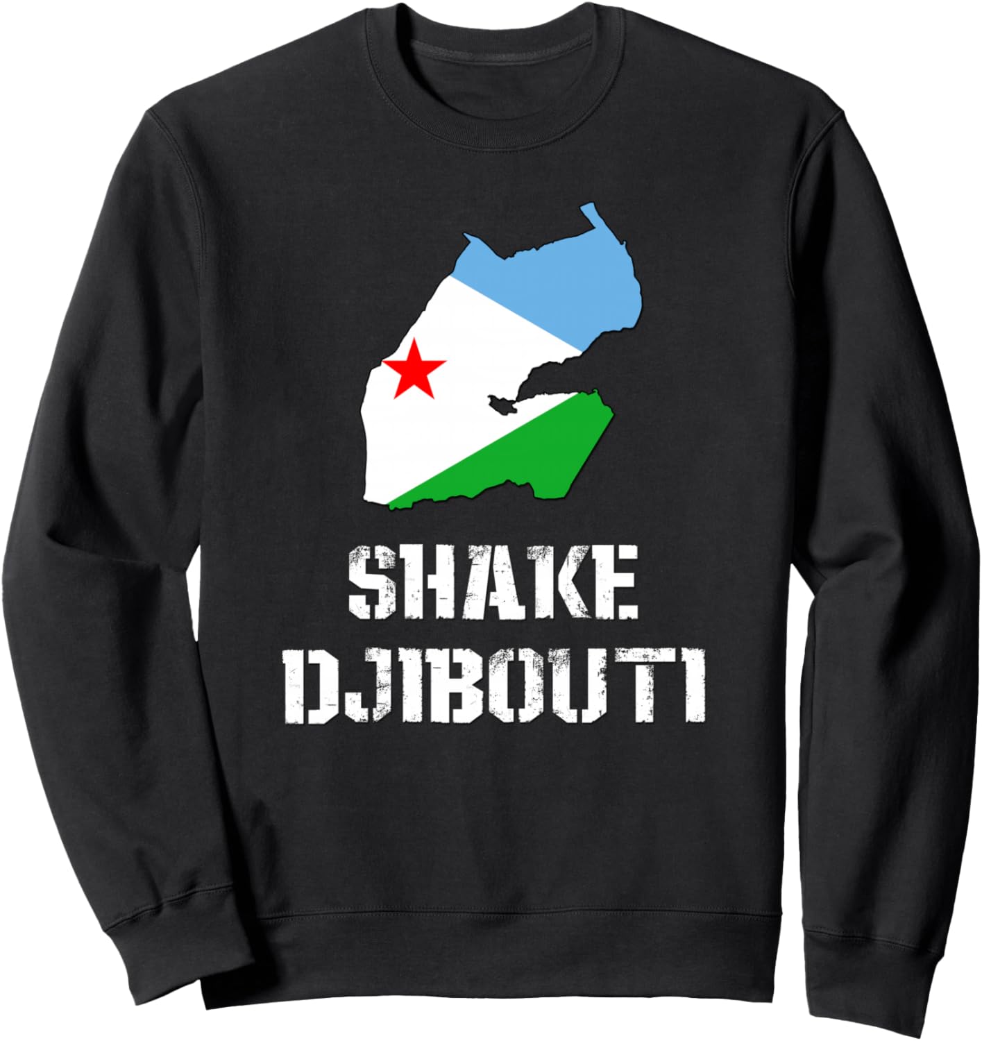 

Забавная толстовка с изображением шейха Джибути Djibouti Flag Clothing, черный