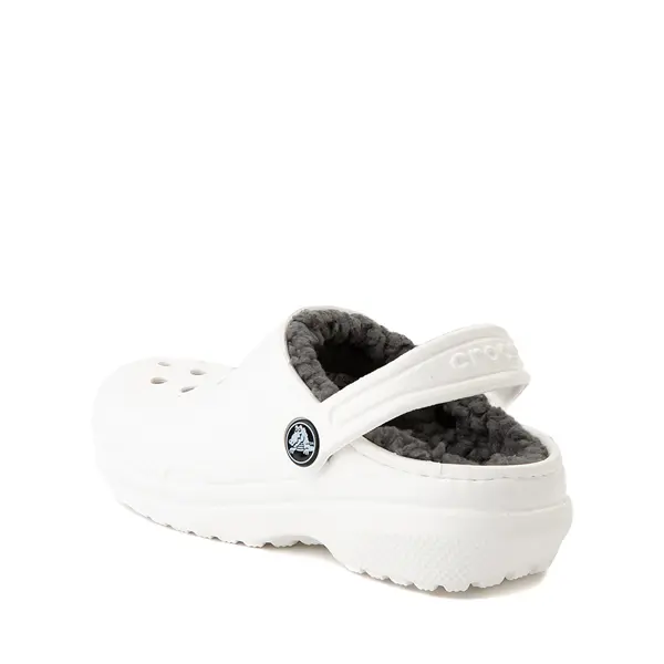 

Сабо Crocs Classic Fuzz-Lined Clog, белый/серый