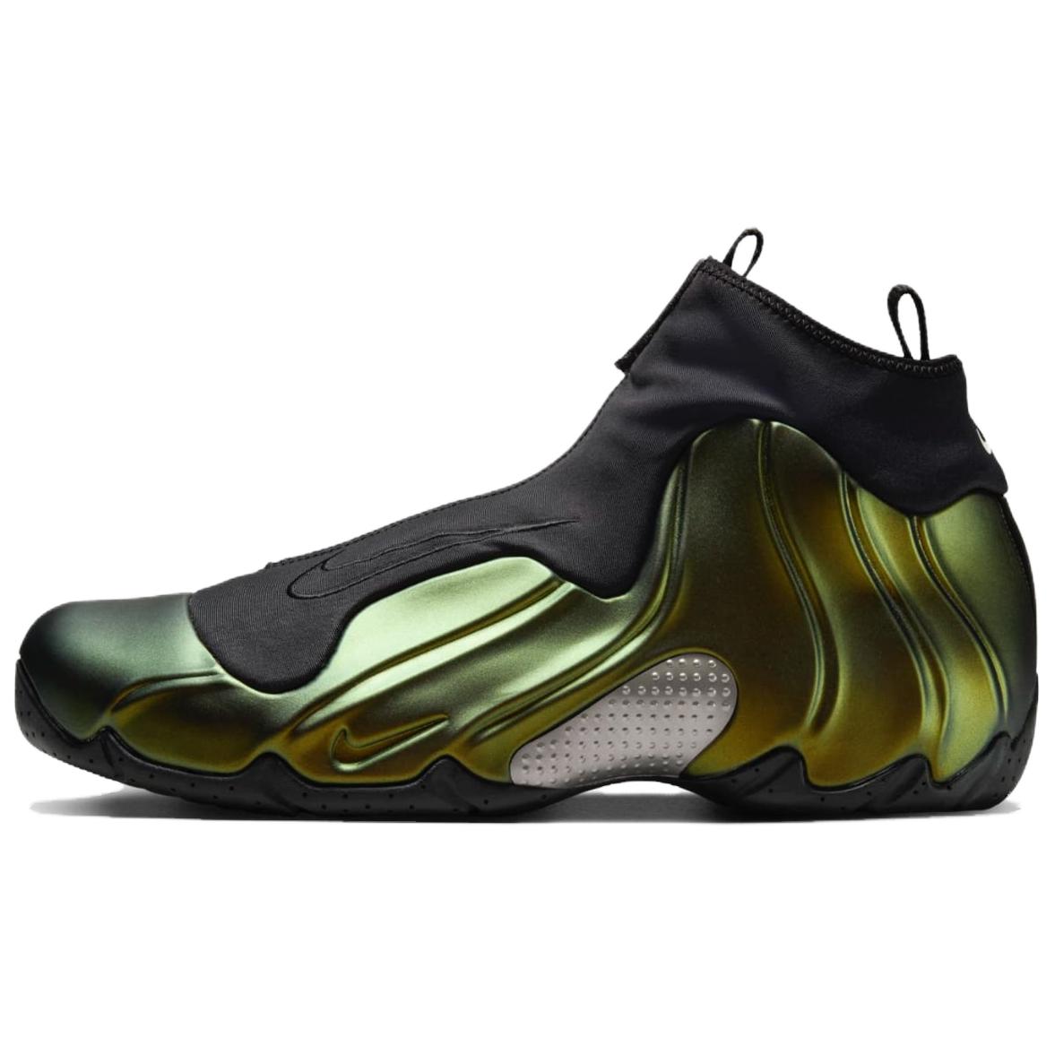 

Nike Air Flightposite "Metallic Gold", черный зеленый