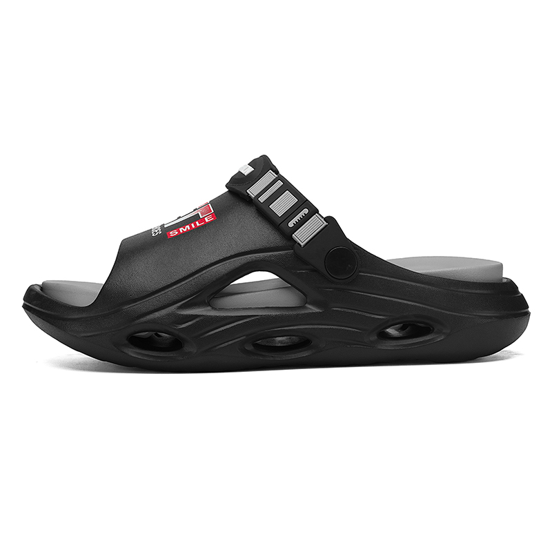 

NANJIREN Пляжные сандалии мужские бежевые/тёмно-серые, цвет Black Gray