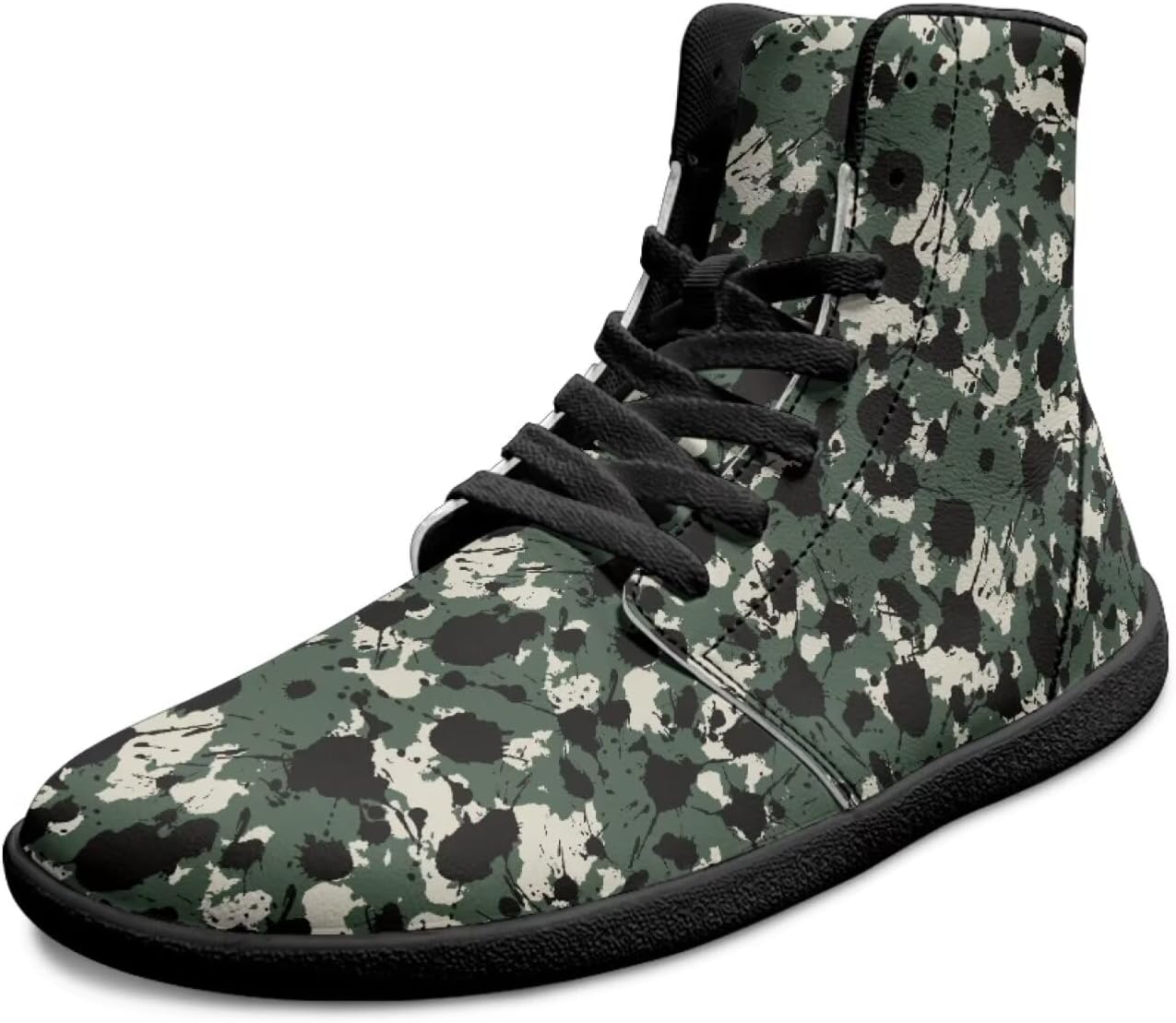 

Мужские широкие кроссовки для ходьбы, высокие, с нулевым перепадом высоты подошвы, повседневные, нескользящие, модные, камуфляжные, для занятий спортом, бега и ходьбы Chririnla, зеленый