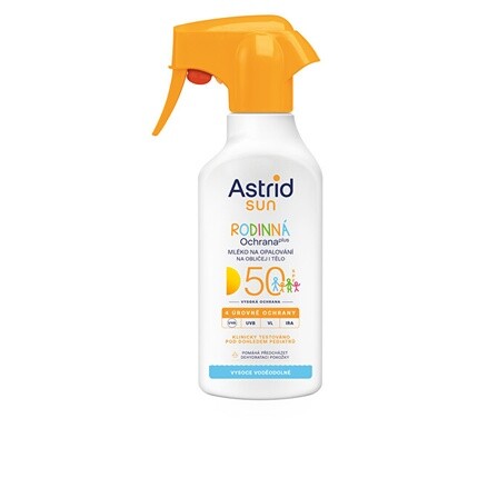 

Семейный лосьон-спрей Sun SPF 50 270 мл Astrid