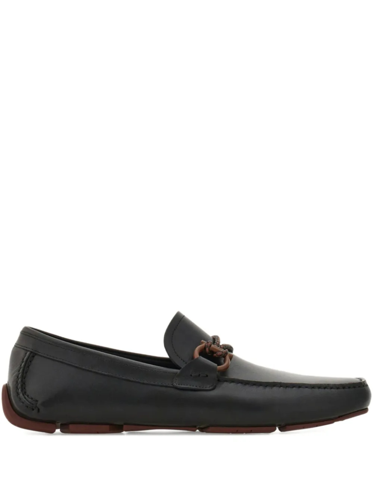

Ferragamo лоферы с декором Gancini, черный