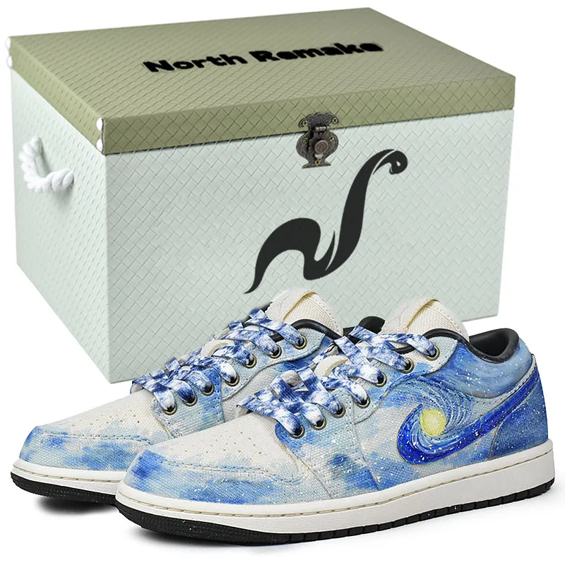 Кроссовки баскетбольные с принтом Starry Night Jordan Gift Box 7