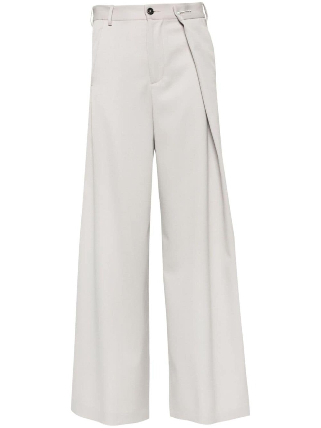 

MM6 Maison Margiela широкие брюки строгого кроя, нейтральный цвет