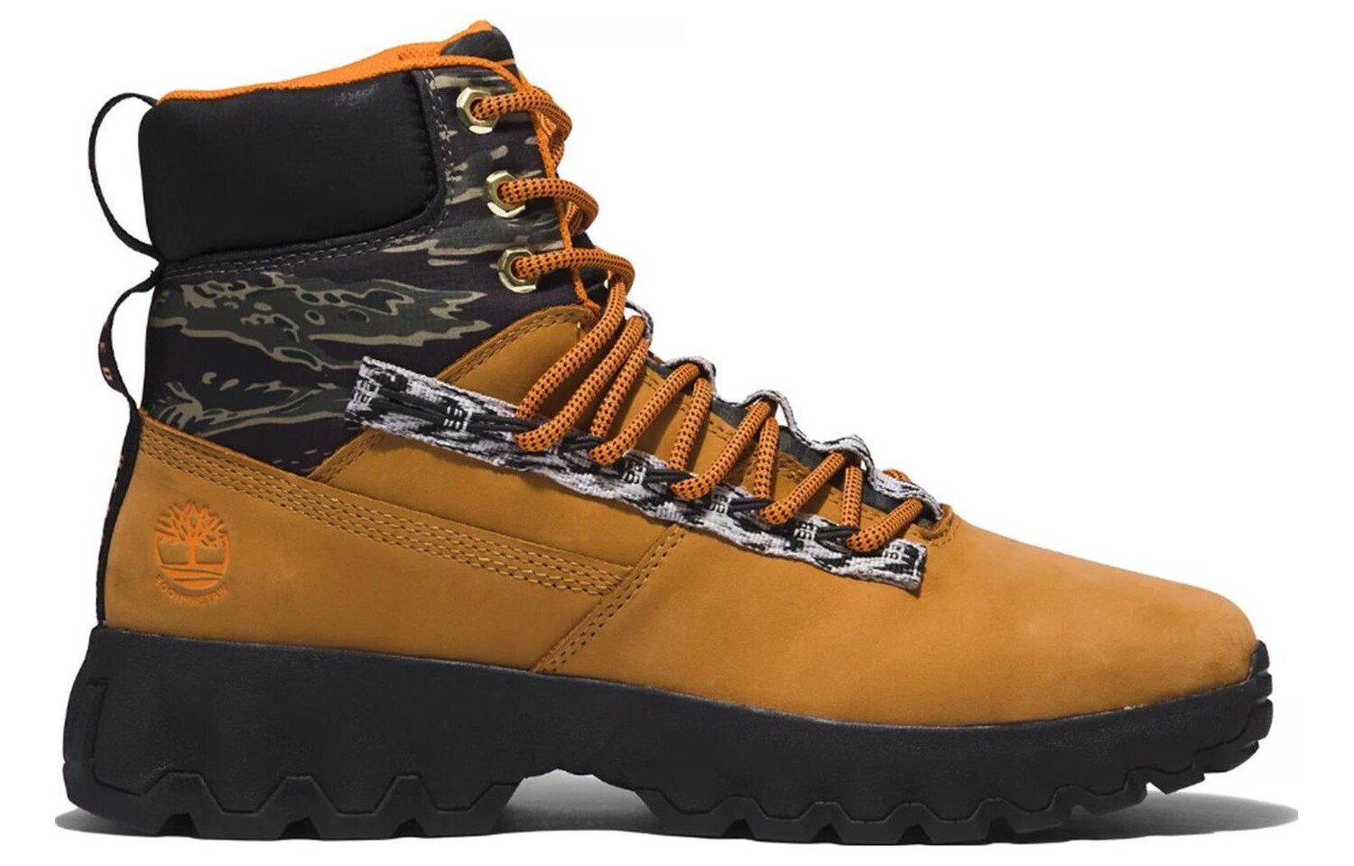 Ботинки мужские Timberland комбинированные с принтом, мультиколор — фото 2
