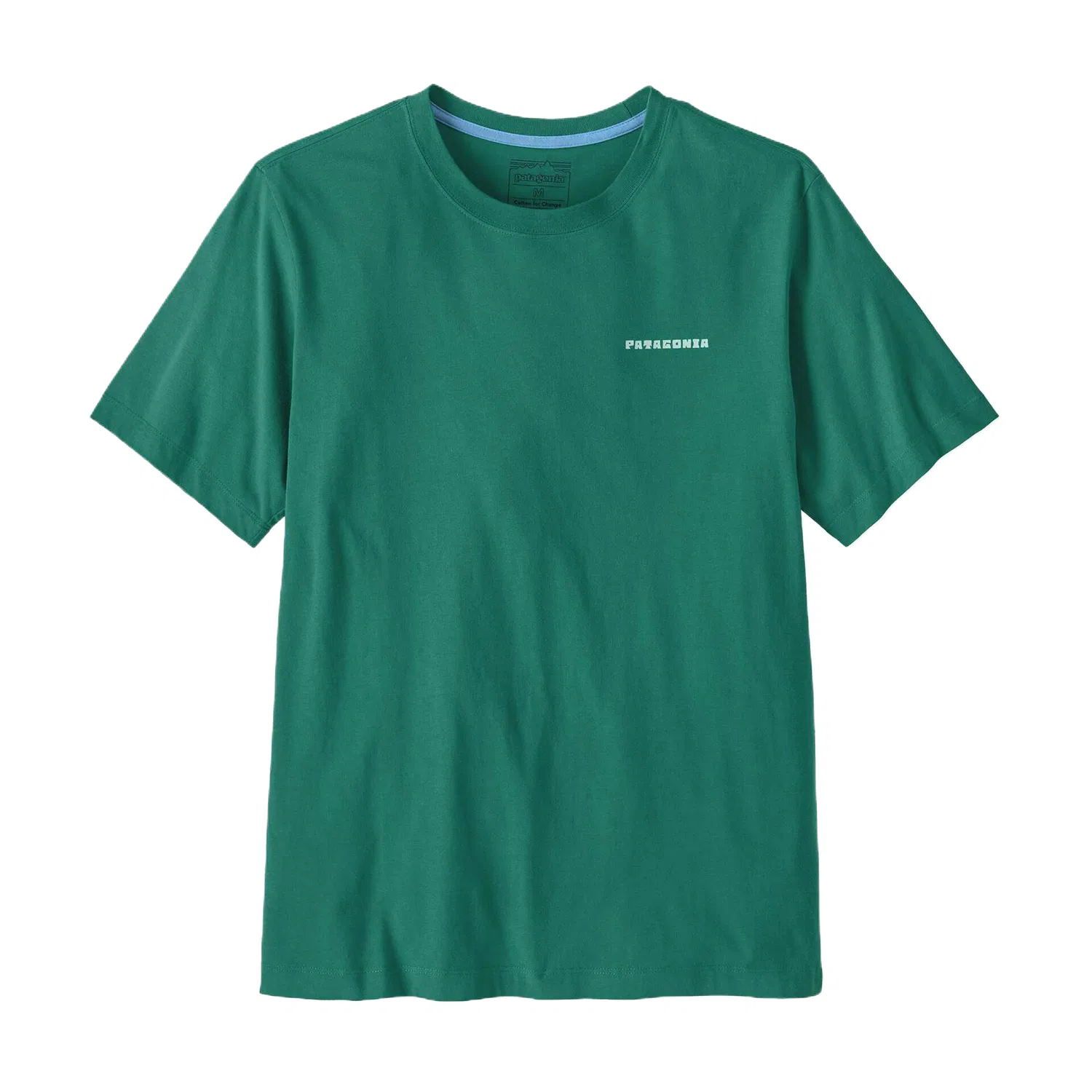 Футболка мужская с круглым вырезом Patagonia Sapphire Green/Gem Green