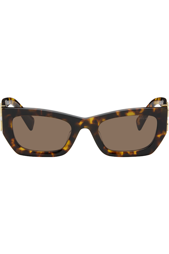 

Miu Miu Eyewear Солнцезащитные очки Brown Miu Glimpse