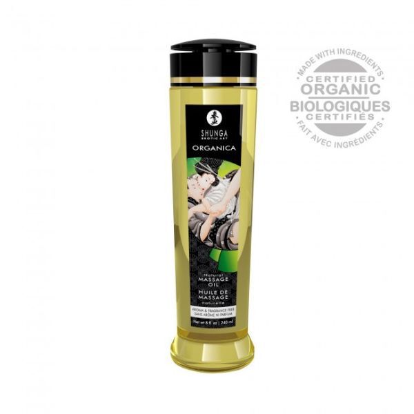 

Массажное масло без отдушек, 240 мл Shunga Natural massage oil organica