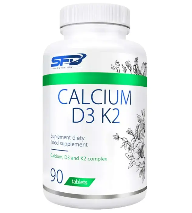 

SFD Calcium D3 K2 препарат, поддерживающий нервную и костно-мышечную системы, 90 шт.