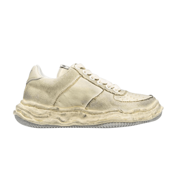

Кроссовки Maison Mihara Yasuhiro Wayne OG Sole Distressed Canvas Low 'White', белый