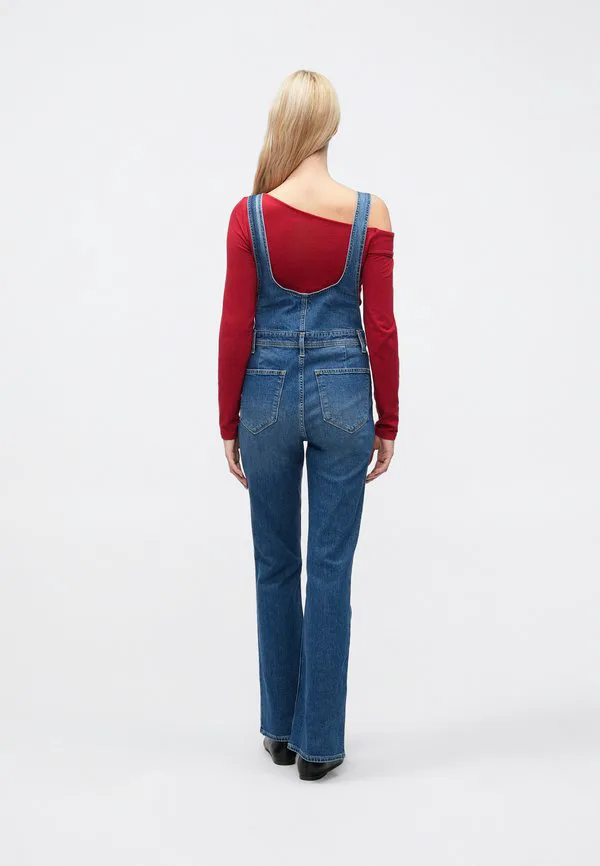 Длинный и облегающий комбинезон ///комбинезон-фассетт Gap, Medium Indigo — фото 3
