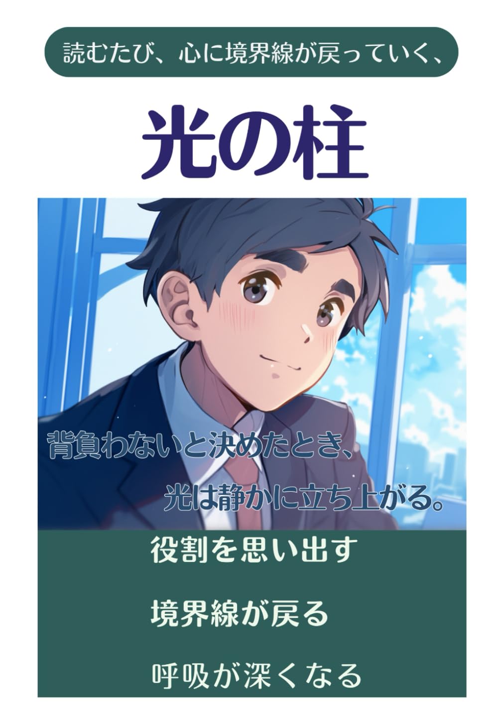 

光の柱：読むたび、心に境界線が戻っていく、: 背負わないと決めたとき、光は静かに立ち上がる (本当の自分を思い出す物語) (Japanese Edition) (Independently published)