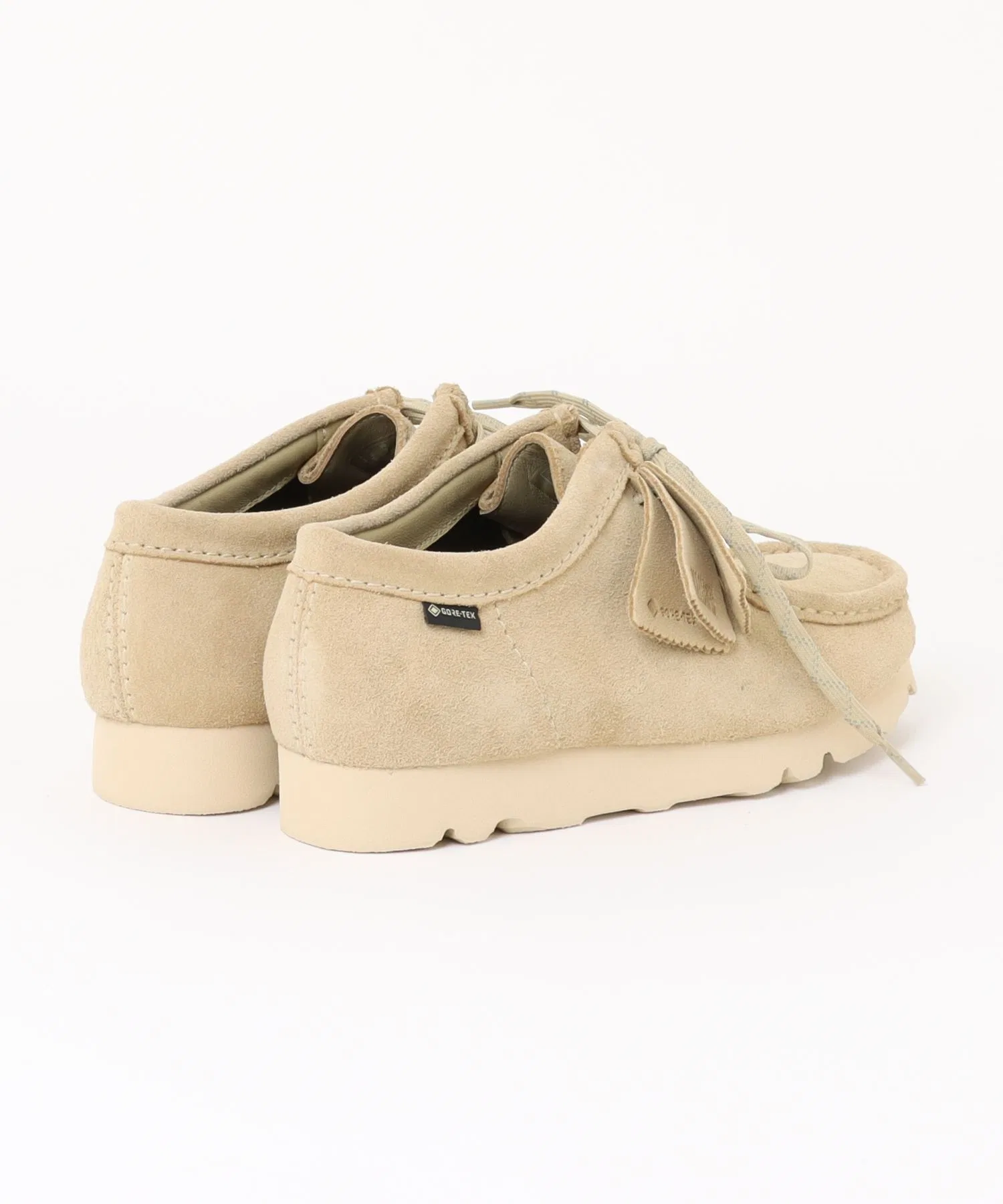 Мужские мокасины Clarks WALLABEE GTX бежевые — фото 4