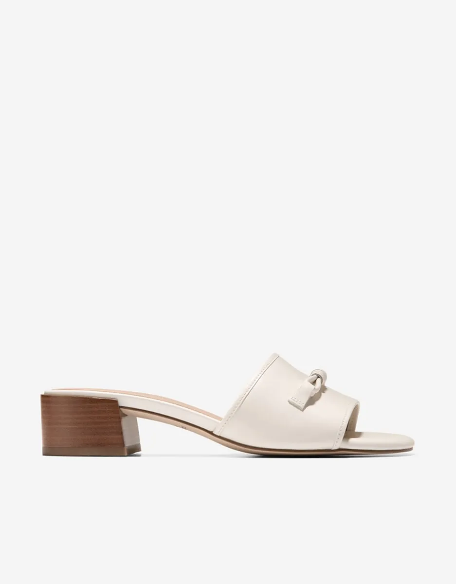 Женские мюли на каблуке из натуральной кожи Cole Haan, бежевый