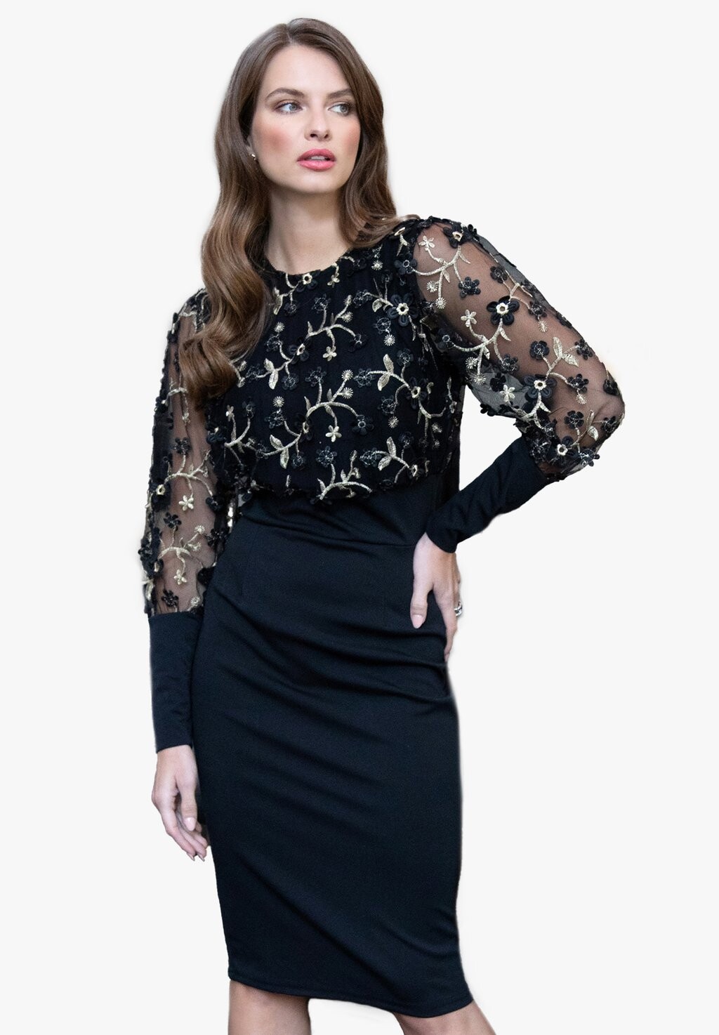 

Коктейльное платье EMBROIDERED EMMA HotSquash, черный