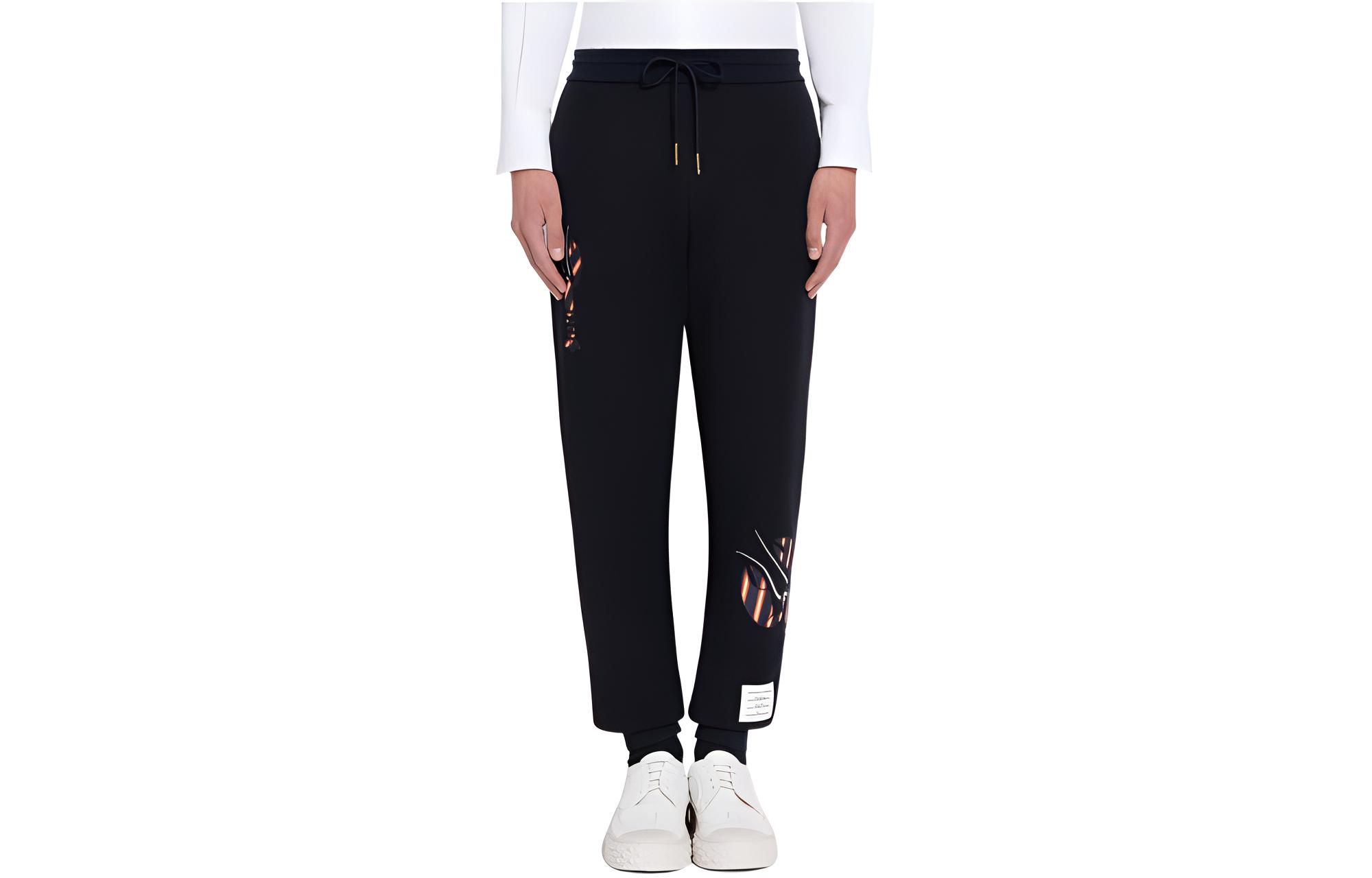 

Lobster applique Track Pants THOM BROWNE, синий