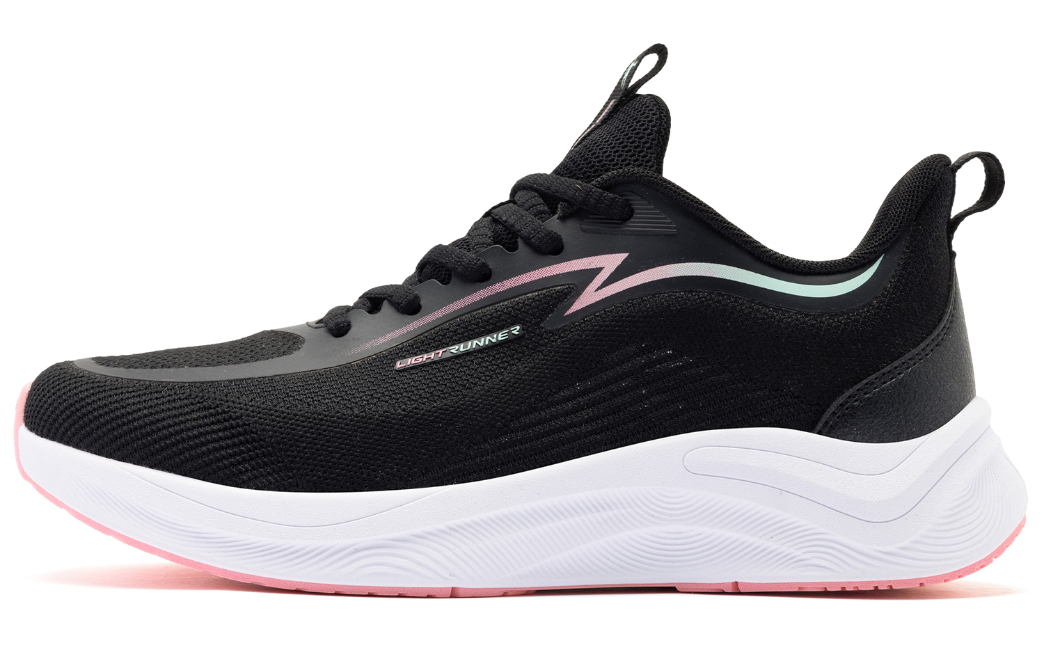 

Кроссовки женские Chifeng Running Shoes Low-top Black Austin Pink Qiaodan