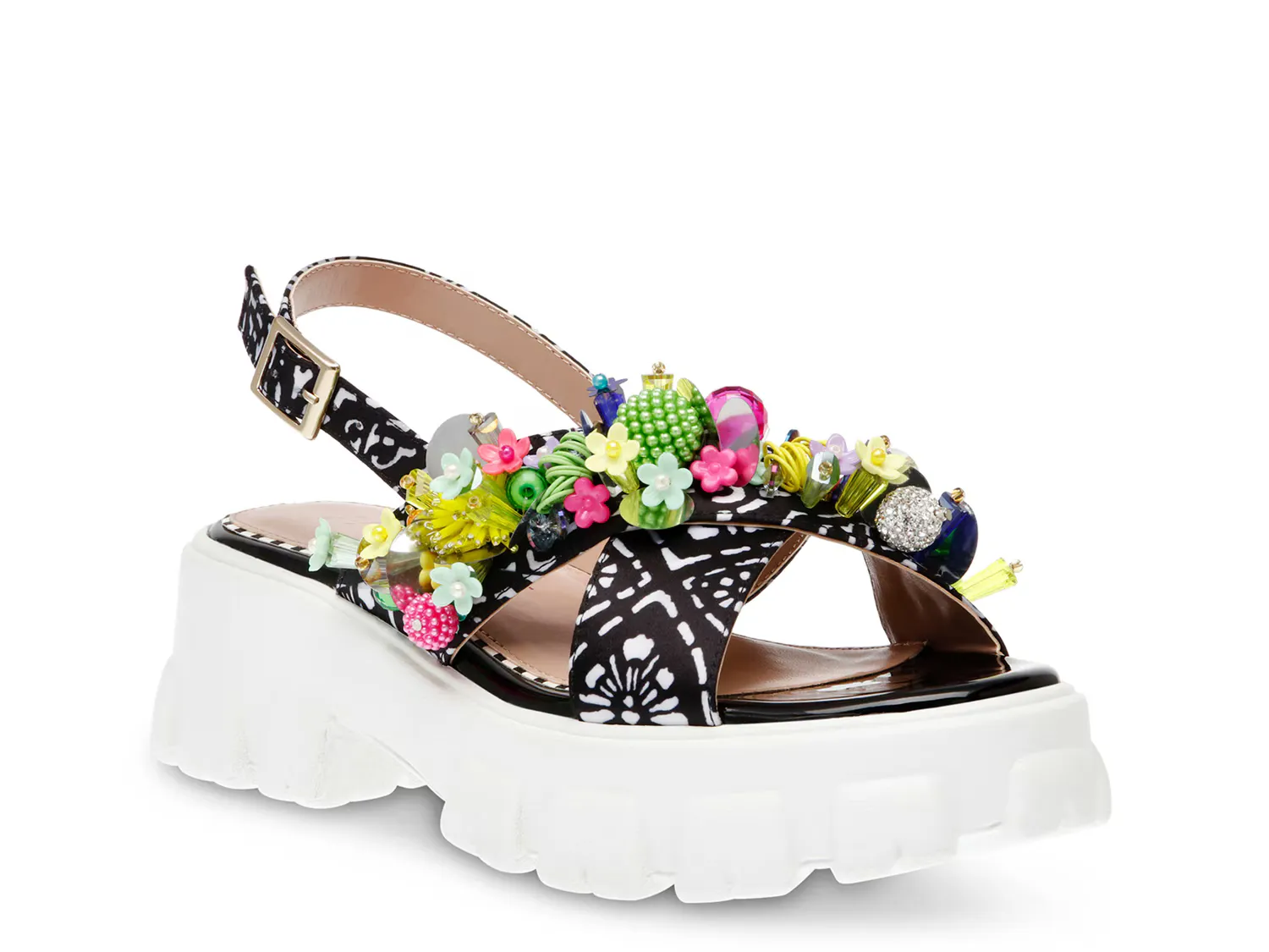 

Сандалии Selah Platform Sandal Betsey Johnson, черный/мультиколор