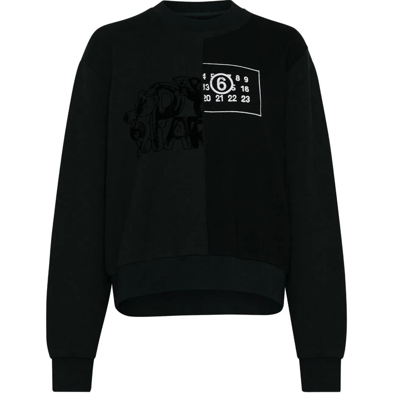 

Толстовка женская Mm6 Maison Margiela с рисунком, черный