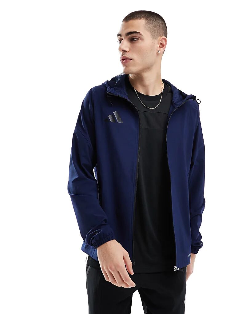 

Куртка adidas Football Tiro25 темно-синего цвета adidas performance