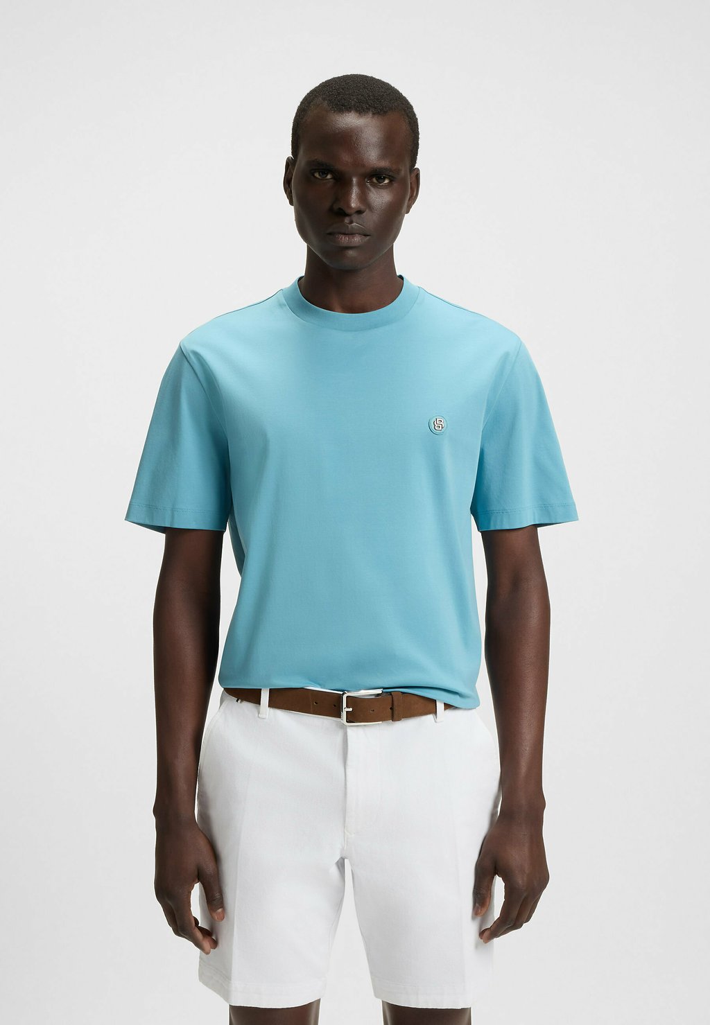 

Рубашка поло C-PARLAY 212 - Basic T-shirt BOSS, светло-голубой