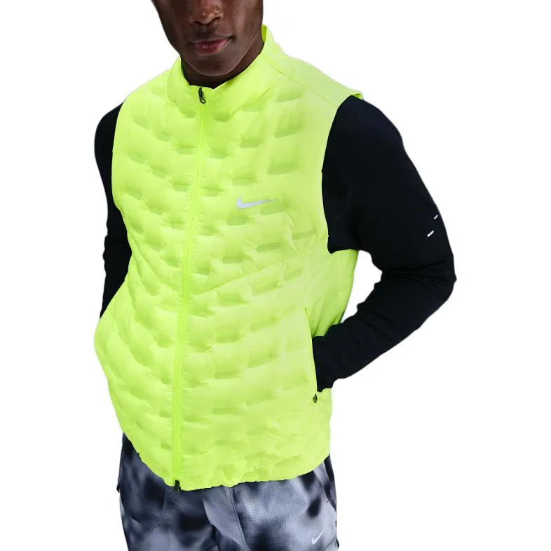 Жилет беговой Nike Therma-FIT Adv Repel AeroLoft мужской неоново-желтый