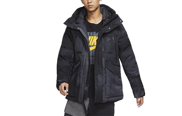 Куртка Nike Sportswear Storm-Fit City Series protection against cold Stay Warm Multiple Pockets hooded down Jacket 'Black', черный — фото 3