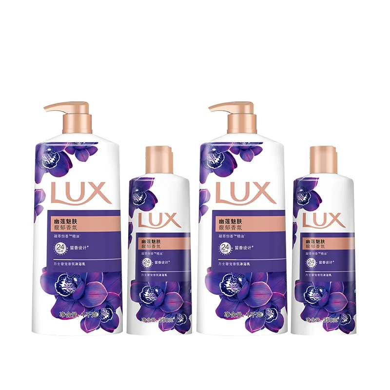 LUX Гель для душа Lotus Skin успокаивающий ароматный увлажняющий очищающий попурри 600г/720мл/720мл*2/1000г/1000г*2, Lotus Charm (1L+350ml)*2