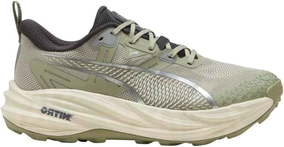 Мужские кроссовки для бега по пересеченной местности PUMA Voyage Nitro 3 Trail - зеленые, белый/серый