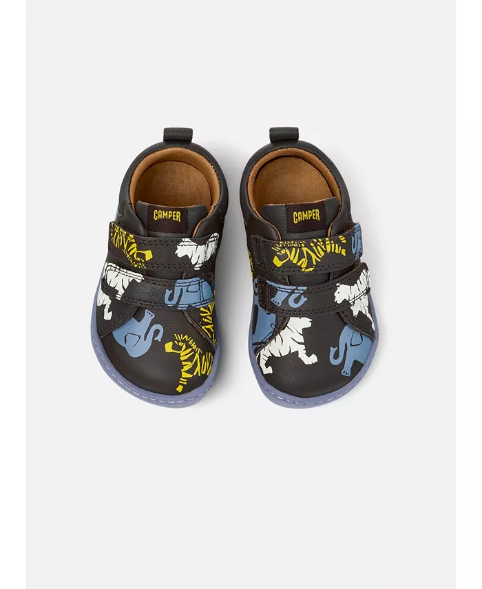 

Первые ходунки Peu Cami для малышей близнецов кожаные кроссовки Camper, мультиколор