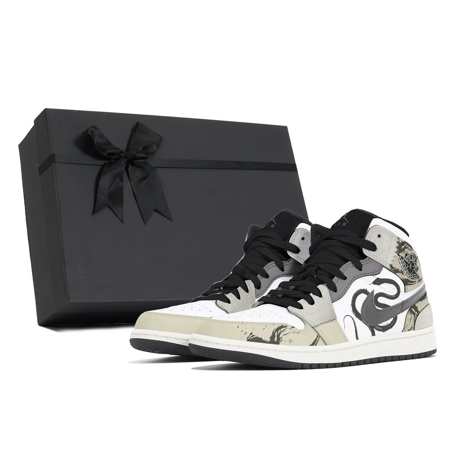 

Jordan Кроссовки Air 1 Abrasion Resistant Mid Top Vintage мужские ecru