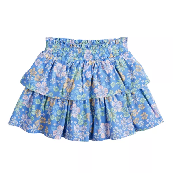 

Детская вязаная юбка-колокол для девочек Baby & Toddler Jumping Beans, цвет retro floral blue