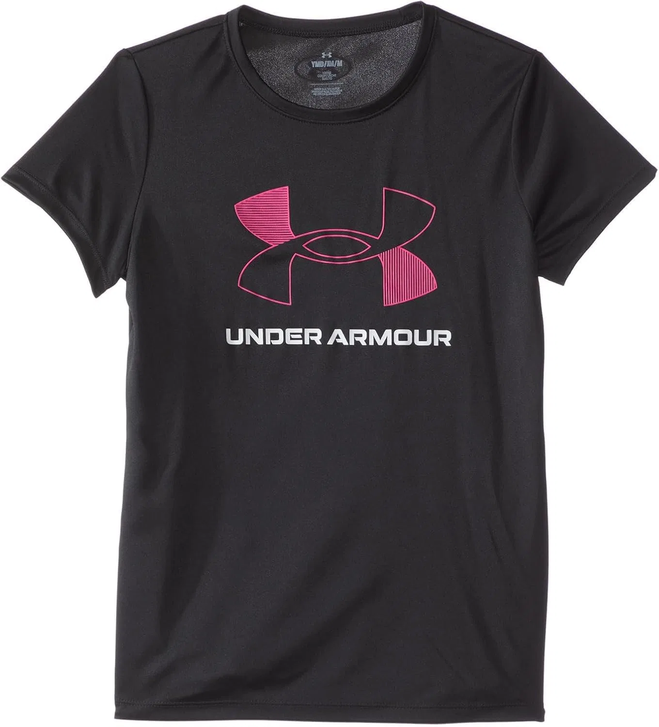 Футболка Tech Big Logo Under Armour, Black / Rebel Pink