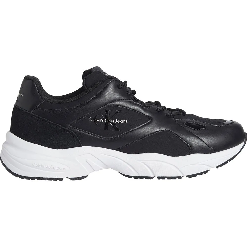 

Кроссовки Calvin Klein Jeans Retro Tennis Low Laceup Mtl trainers, черный