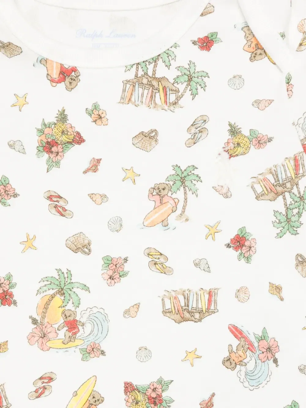 Комплект из двух боди The North Shore Polo Ralph Lauren Kids, бежевый — фото 2