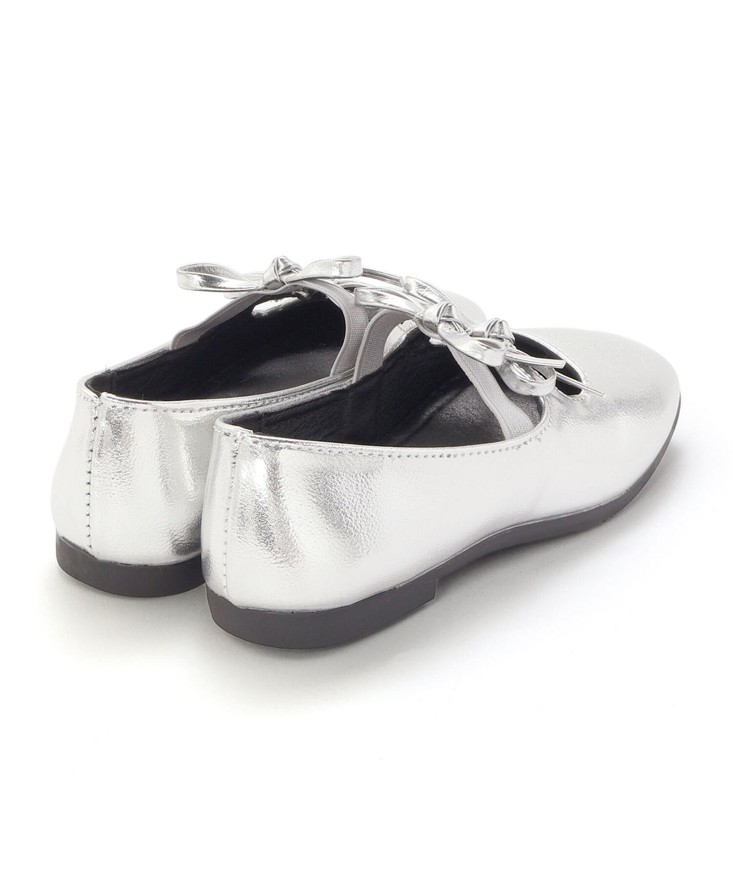 Балетные туфли с двойной лентой (14–20 см) Slap Slip, Silver (Gray) — фото 4