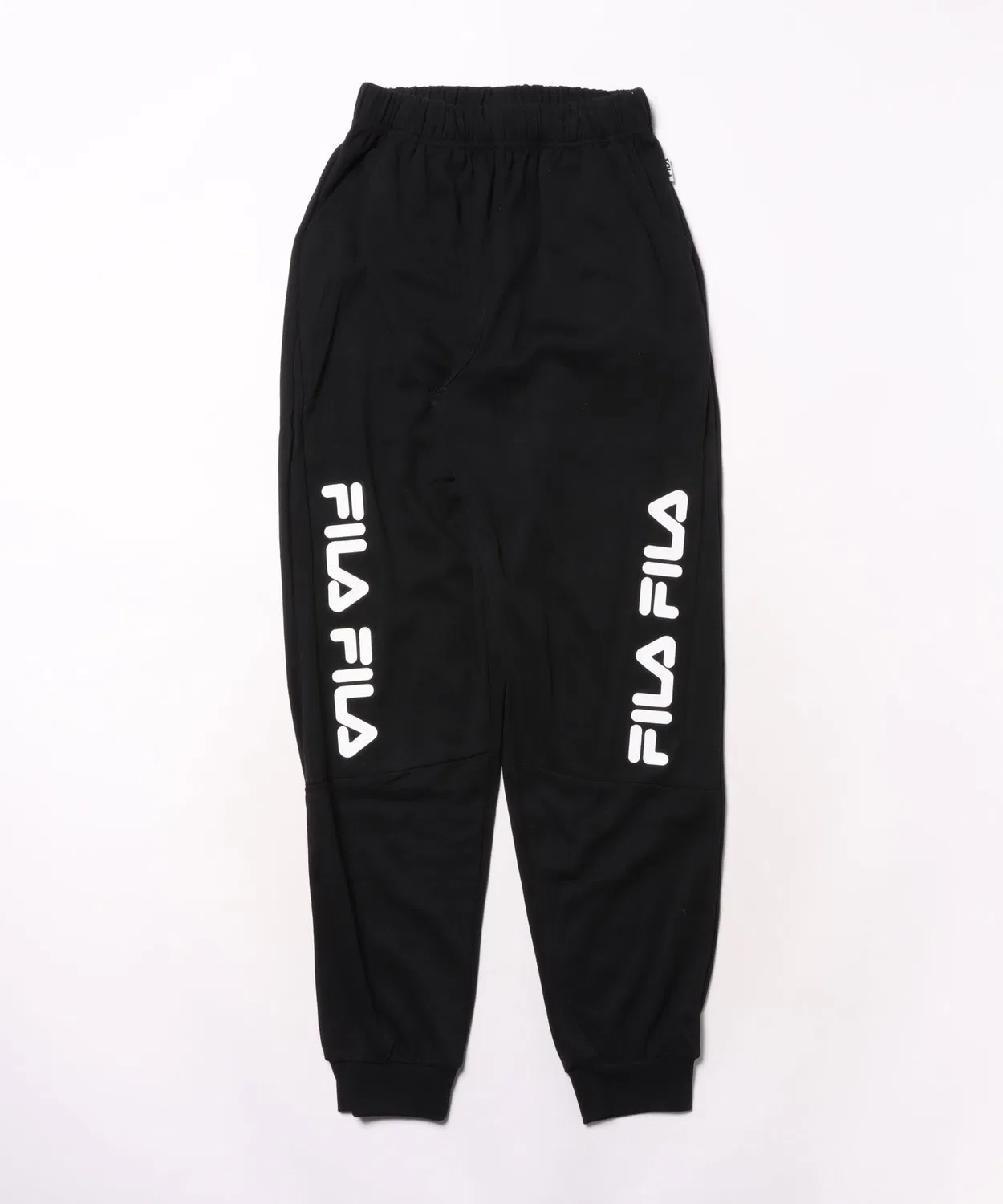 Спортивные штаны FILA с принтом, чёрные
