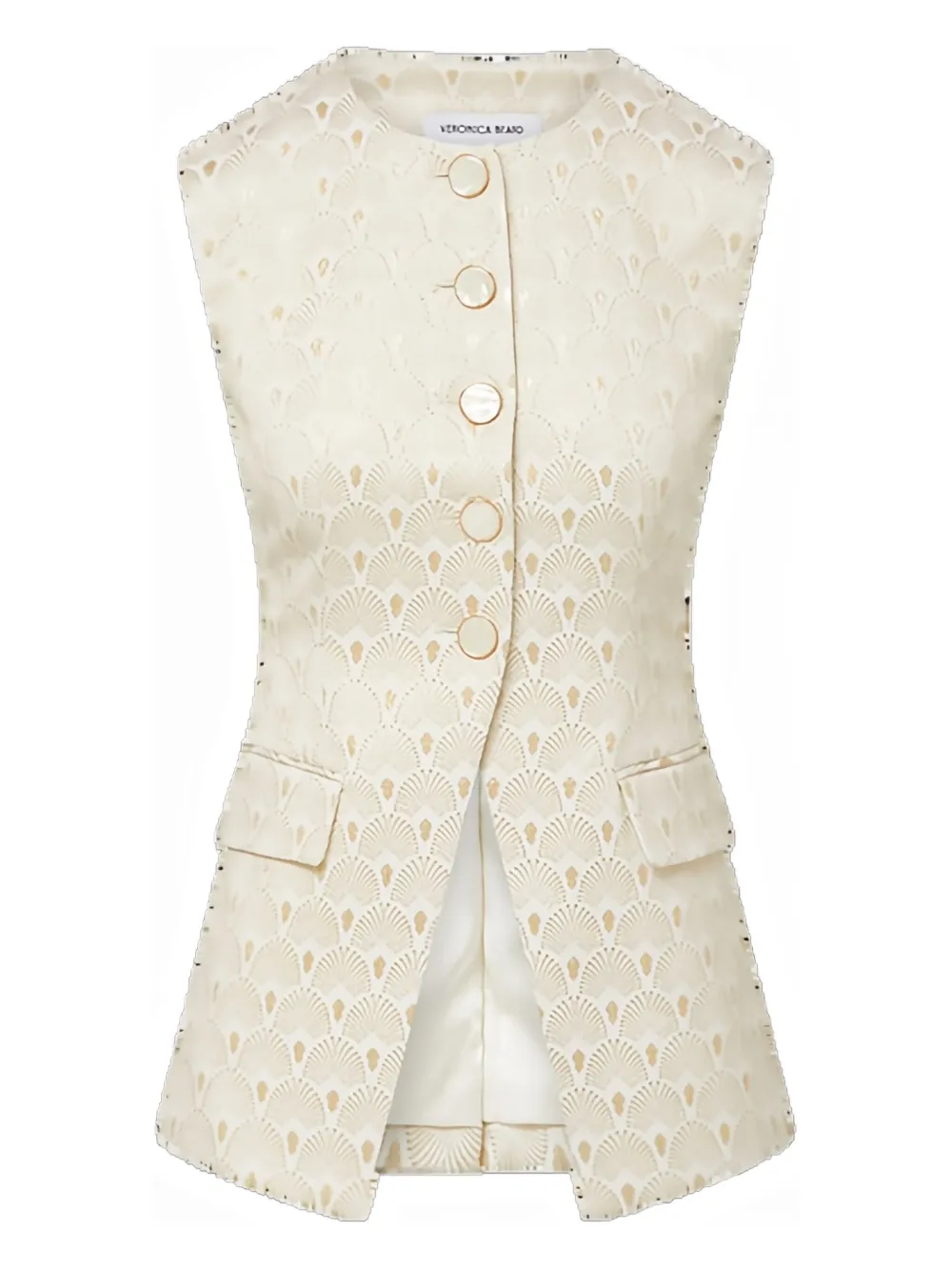 

Жилет на пуговицах от Лоис Veronica Beard