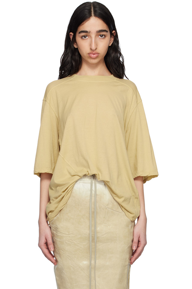 

Футболка с голливудским моржом Rick Owens Drkshdw, цвет parchment